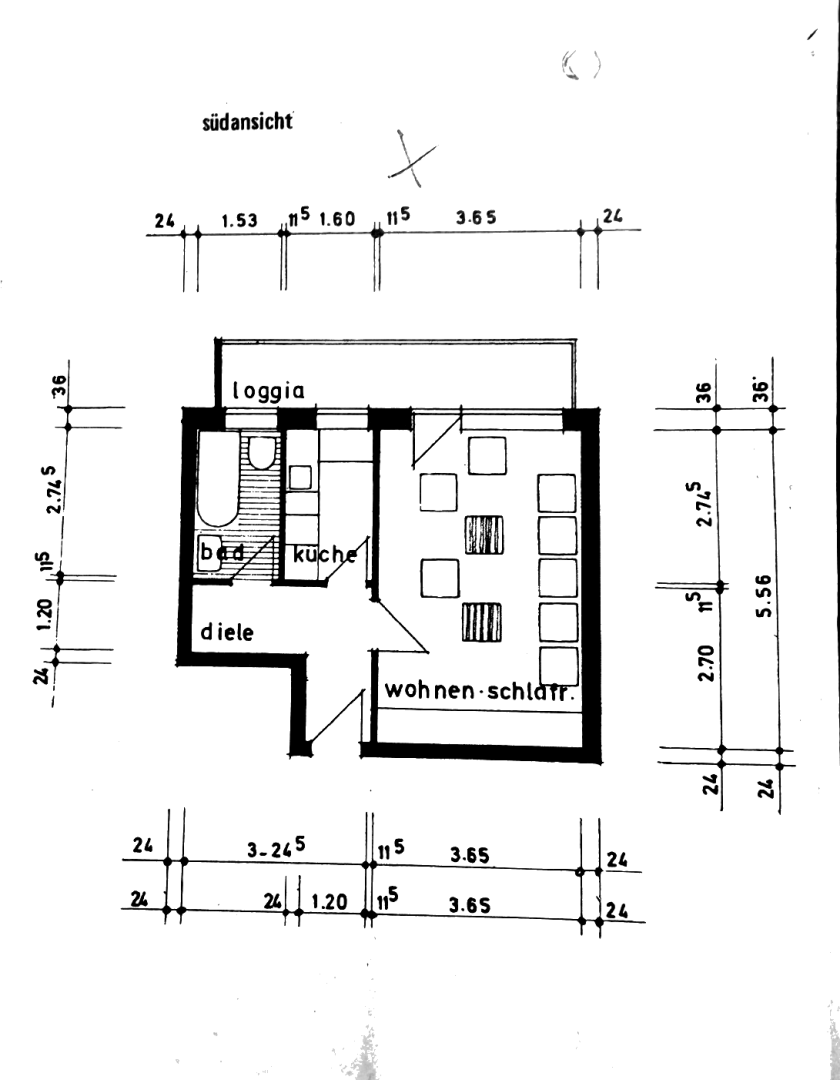 Ansicht 3 von: kompakte Kapitalanlage: Vermietetes Apartment mit Entwicklungspotential im Neusser Stadionviertel